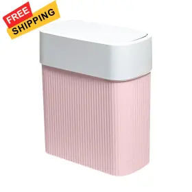 20023 ABEETE Bathroom Trash Lid Garbage Kitchen Pink