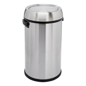 C-14004FM-65L AMAZON BASICS Round Steel Trash Swing Lid Litre
