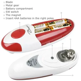 714757544242 BANGRUI Kitchen Automatic Safety Cordless Tin #3