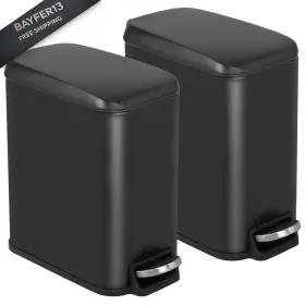 TC-ST5L1-BLACK BESTOFFICE Trash Lid Gallon Step Pedal