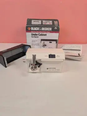 Black & Decker Ec95d Vintage And Under Cabinet Can Opener Ec59d White Missing Screws Black & Decker Ec95d Vintage And Under Cabinet Can Opener Ec59d White Missing Screws