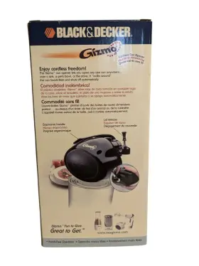 GC100B BLACK DECKER Gizmo Cordless Opener Box Kitchen #3