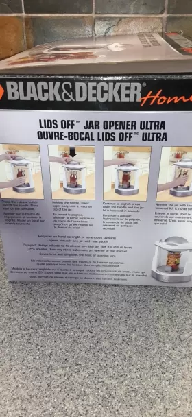 JW260 BLACK DECKER Jar Opener Lids Automatic Electric #2
