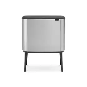 Brabantia 315848 Bo Touch Top Kitchen Trash 1 Inner Bucket 9.5 Gal Matt Steel Fpp
