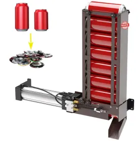 AC300BZ AIR Power Crusher Wall Hopper Soda Beer Automatic