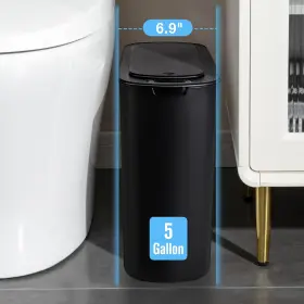 AMZUSIJS01BLK030131 CESUN Gallon Automatic Bathroom Trash #3