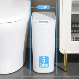 AMZUSIJS01WHT030132 CESUN Gallon Automatic Bathroom Trash #3