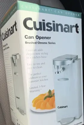 Cuisinart Cco-50c Brushed Chrome Series Electric Can Opener 60w 120v Stainless Silver