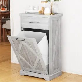 LJT202503-01 DHH Tilt Trash Cabinet Oak