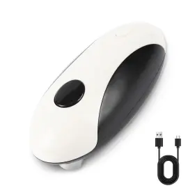 Dopalun 762716389946 One-touch Rechargeable Electric Can Opener - Hands-free Automatic Smooth Edg