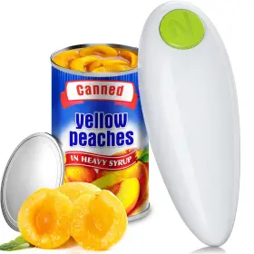 Dorllvon 717929263682 Electric Can Opener One-touch Smooth Edge Battery Operated Automatic Op