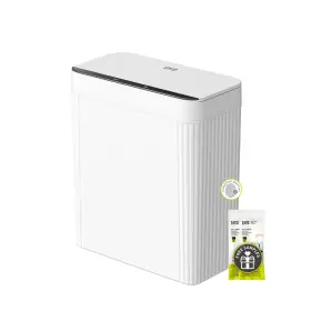 6677-10L-WH EKO Brio Gallon Motion Sensor Trash Glacier