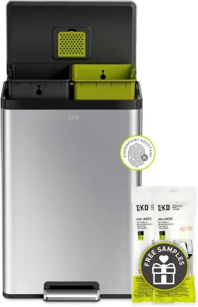 EK9138MT-20L EKO Ecocasa Kitchen Step Trash