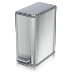 749732745383 GLAD Bathroom Trash Garbage Pail Gallon Steel