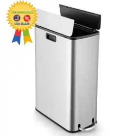 SU-10014SL-YG GOPLUS Gallon Steel Trash Kitchen Waste