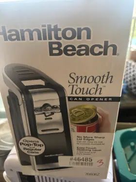 46485 HAMILTON BEACH Electric Opener Box Touch Clean
