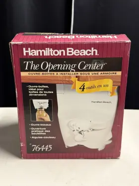 76445 HAMILTON BEACH Cabinet Spacesaver Opener Tools Box