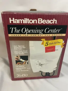 76450 HAMILTON BEACH Opener Cabinet Center