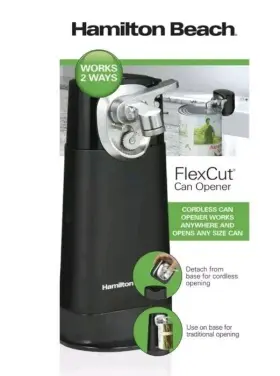HB76611FG HAMILTON BEACH Flex Electric Opener Cordless