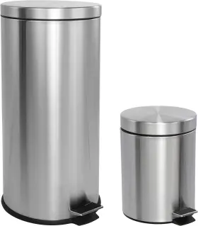 HPM1000A HAPPIMESS Oscar Step Trash Gallon Steel