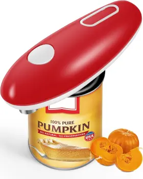 Jacieyu 711727680933 Electric Can Opener One Touch Hand Free Tin Openers For