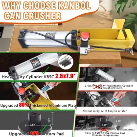 771077697805 KANBOL Pneumatic Crusher Recycling Soda Beer #3