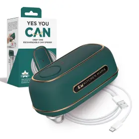 Kitchen Mama 711216781411 Orbit One Rechargeable Electric Can Opener Hands-free Usb-c Charging Autom