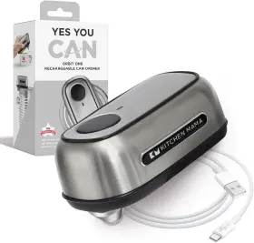 CO5600-Q KITCHEN MAMA Orbit Steel Rechargeable Opener Opera