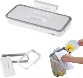 689212083669 KUJOBUY Bag Holder Kitchen Cupboard Trash Waste