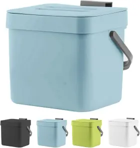 7L-BLUE-NEW LALASTAR Kitchen Compost Trash Lid