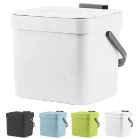 7L-WHITE-NEW LALASTAR Trash Lid Wall Sink
