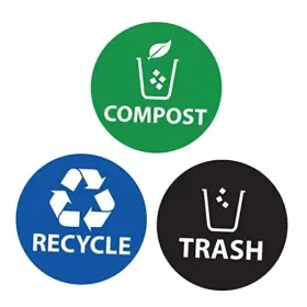 LD-017 LULOOP Recycle Trash Compost Stickers