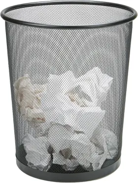 1CIRGA-BLK MIND READER Mesh Trash Waste Paper Single