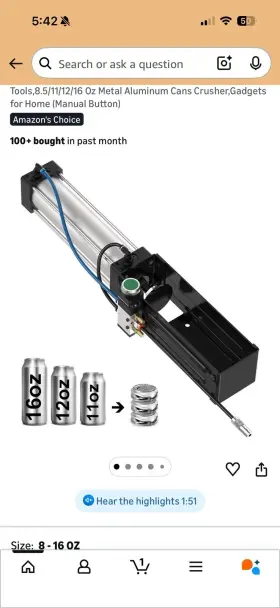 X003SBO7CB ONCUPID Pneumatic Crusher Manual