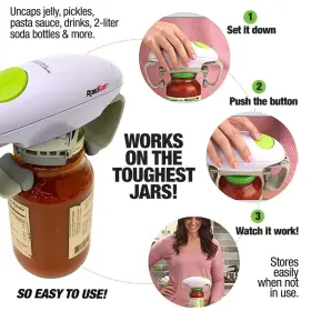 445034254235 ONETOUCH Robo Twist Electric Jar Opener Touch #3