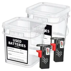 BRC02 QHAND Battery Recycling Container Testers Household