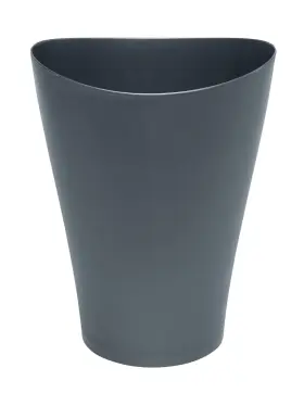 Rubbermaid 2116757 Spa Works Vanity Wastebasket Pack Of 1 Gunmetal Blue Rubbermaid 2116757 Spa Works Vanity Wastebasket Pack Of 1 Gunmetal Blue