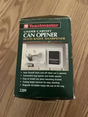 2209 TOASTMASTER Cabinet Electric Opener Knife Sharpener #2