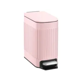 AMZUSIJS01PNK010031 TRASHAID Pink Bathroom Trash Gallon Steel