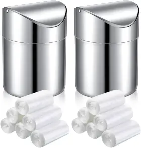 BAN0500 YIYIRING Desk Trash Swing Lids Rolls Bags