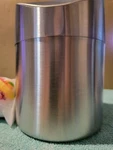 Zhouwhjj Mini Countertop Brushed Stainless Steel Swing Lid Trash Can Set. Fixed Price $20.00.