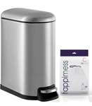Happimess Roland 10.6 Gal. Chrome Step-open Trash Can. Fixed Price $157.00.