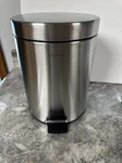 Happimess Round 5l 1.3 Is Gallon Soft-close Lid Mini Trash Can Stainless Steel. Fixed Price $17.87.