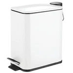 Mdesign Slim Metal Rectangle 1.3 Gallon Trash Can With Step Pedal, Easy-close. Fixed Price $39.69.