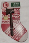 Fun Wembley 7" Cast Iron Rustic Axe Bottle Opener - On Orig Card. Fixed Price $12.00.
