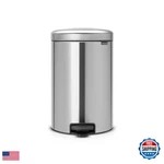 Brabantia Step-on Trash Can Matt Steel Fpp 5.3 Gallon / 20l Bathroom Bedroom. Fixed Price $135.01.