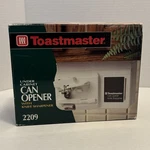 New Toastmaster Under Cabinet Electric Can Opener W/knife Sharpener Model 2209. Fixed Price $59.99.