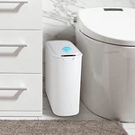 Cesun Automatic Motion Sensor Bathroom Trash Can With Lid, 2.6 Gallon White. Fixed Price $39.71.