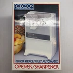 Robeson Automatic Can Opener Knife Scissors Sharpener Quick Pierce Full Auto. Fixed Price $63.74.
