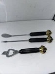 Vtg Medieval Bar Tool Set Kings Crown 1960s Japan Spoon Pick Bottle Opener. Fixed Price $19.96.